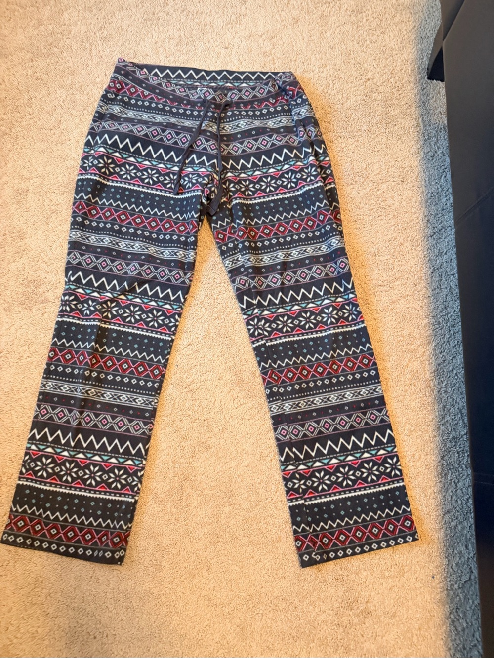 Old Navy Girls' Patterned Jogger Sweatpants - Black, Red, White
